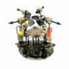 Figurine joueurs de cartes en bougie de voiture